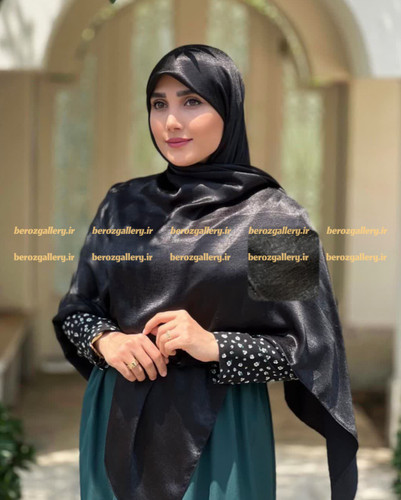 روسری مجلسی کوپرا ابریشم واکسی کد R ۱۰۰6
